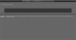 Desktop Screenshot of debatecultural.org
