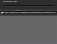 Tablet Screenshot of debatecultural.org